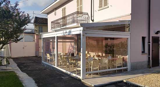 Pergola per ristorazione
