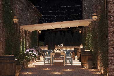 Pergola Arquati modello WALL